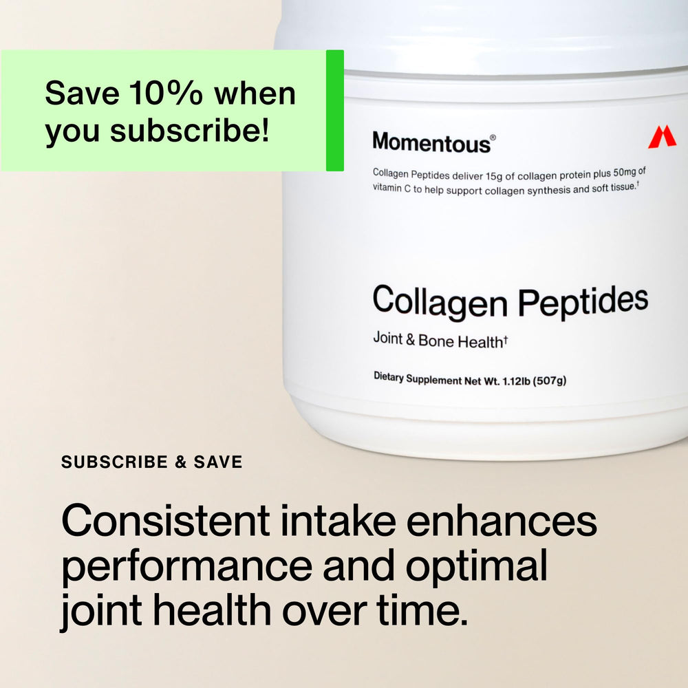 Momentous post-workout collagen use in a routine for recovery