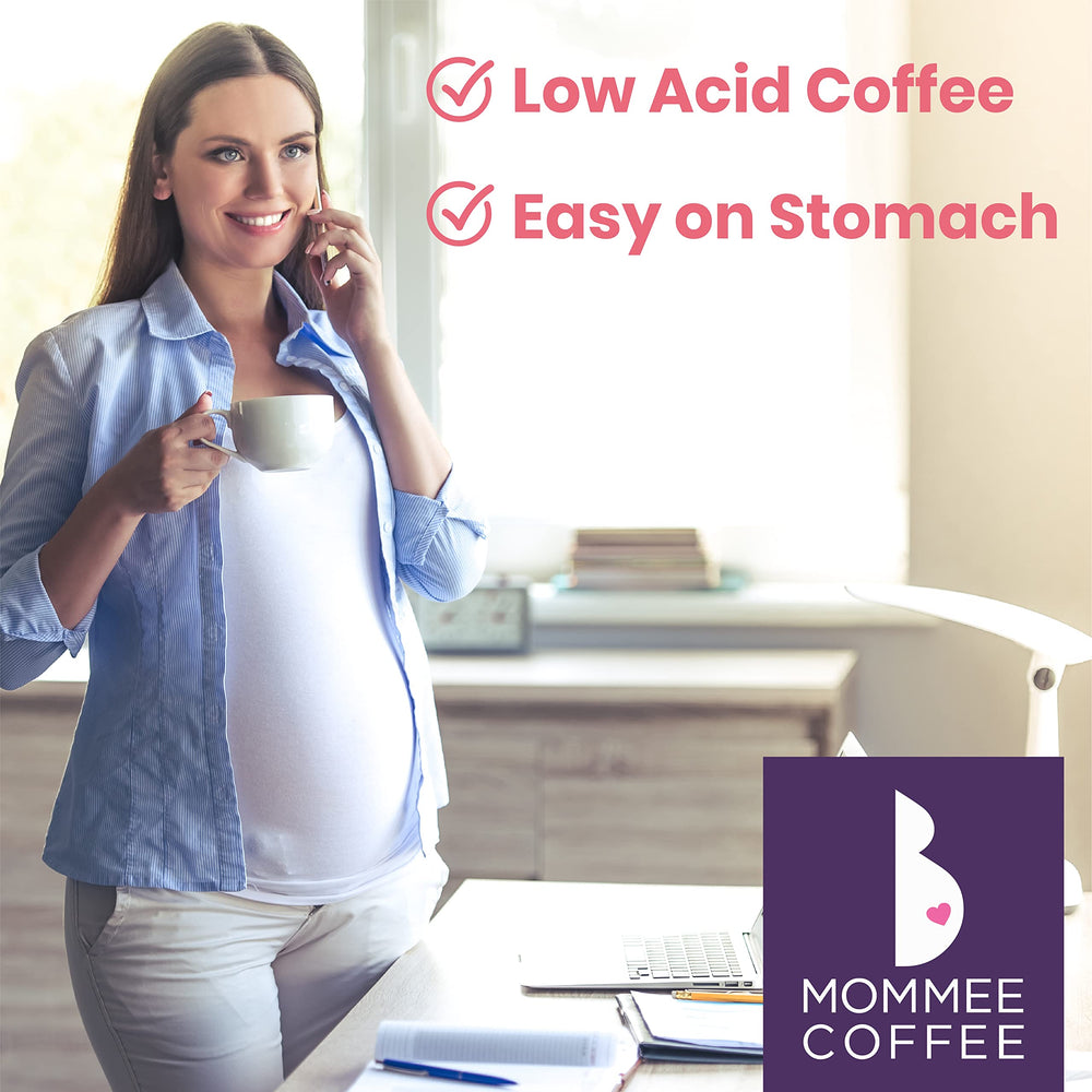 Mommee Coffee Arabica beans close-up; premium quality beans for a smooth cup.