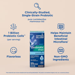 Probiotic drops mixed into breast milk or formula for gentle baby-friendly digestion