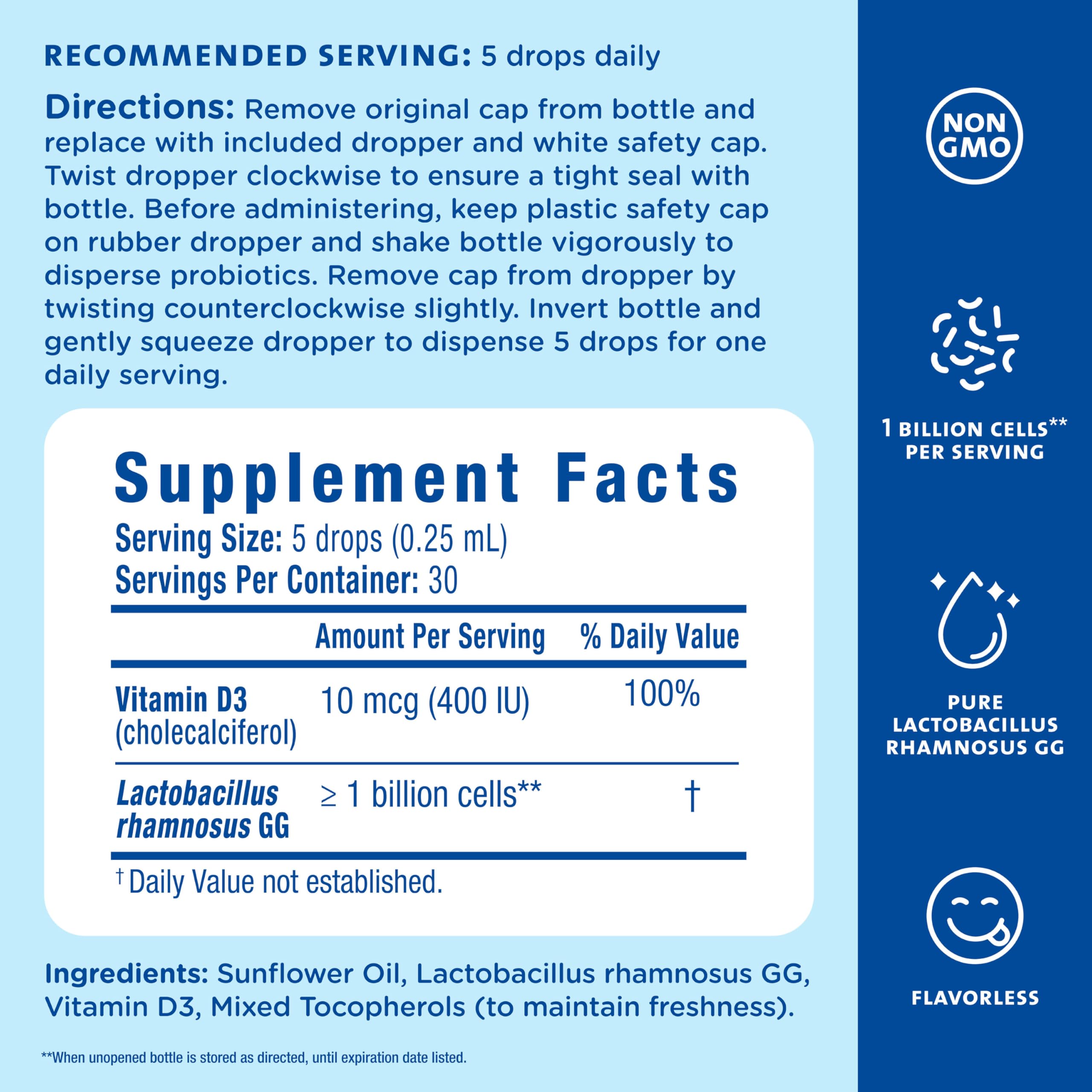 Mommy's Bliss newborn-friendly drops prepared for safe infant use.