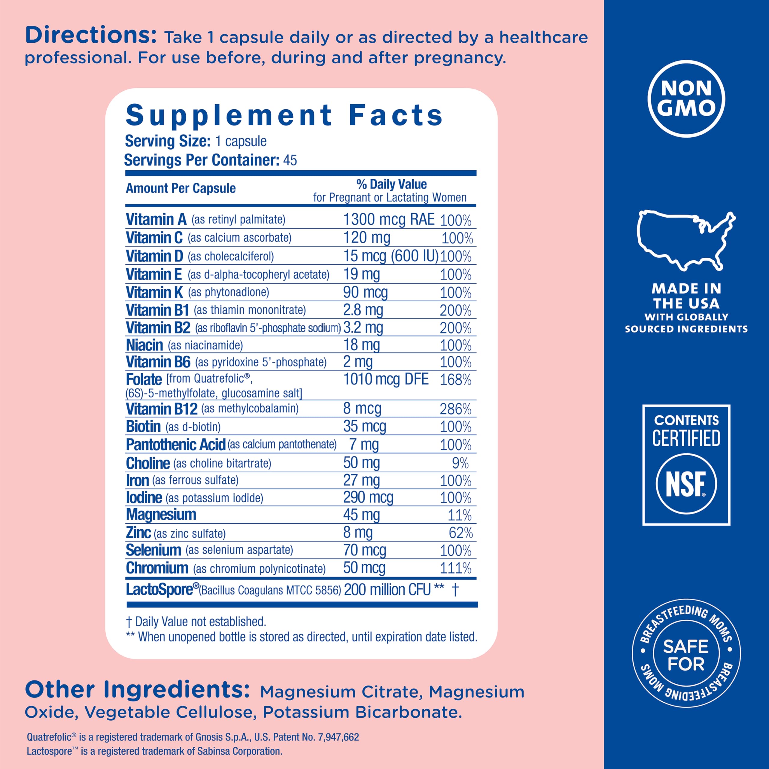 Mommy's Bliss prenatal vegan and gluten-free formula supports dietary preferences.