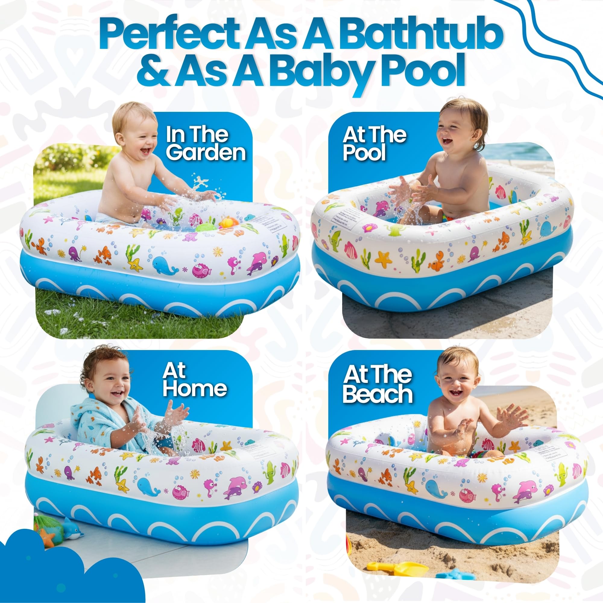 Compact travel-friendly design for easy packing and on-the-go baths with Mommy's Helper.