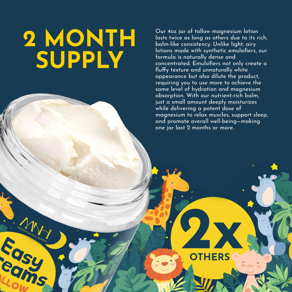 Mommy's Natural Helpers grass-fed-tallow vitamin-d formula promotes healthy-looking skin
