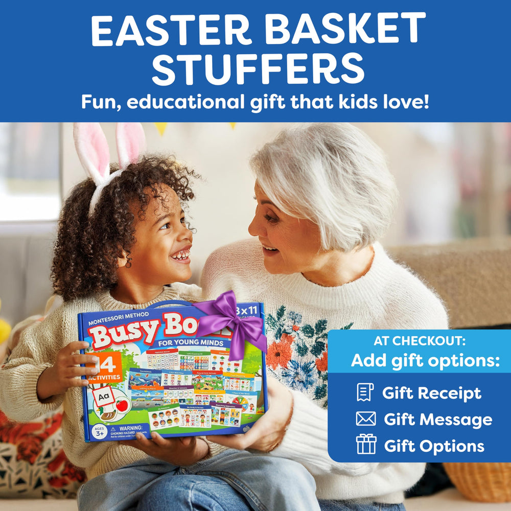Momo & Nashi Busy Book textures stimulate tactile exploration and fine motor development
