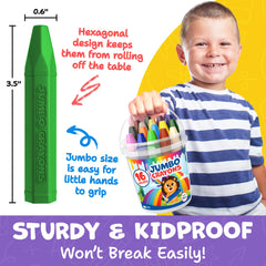 Momo & Nashi washable crayons keep art time clean and surfaces easy to wipe.