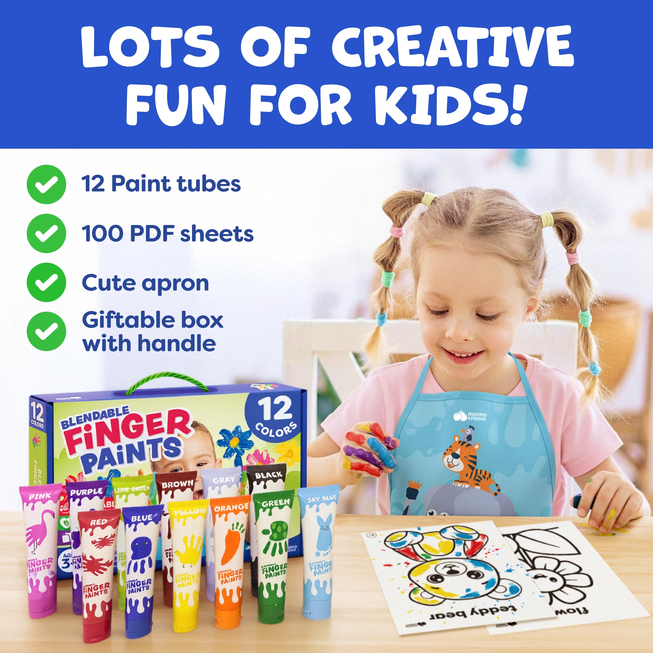 Momo & Nashi non-toxic paints meeting safety standards for toddlers