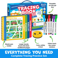 Momo Nashi tracing lines activity boosts hand-eye coordination.
