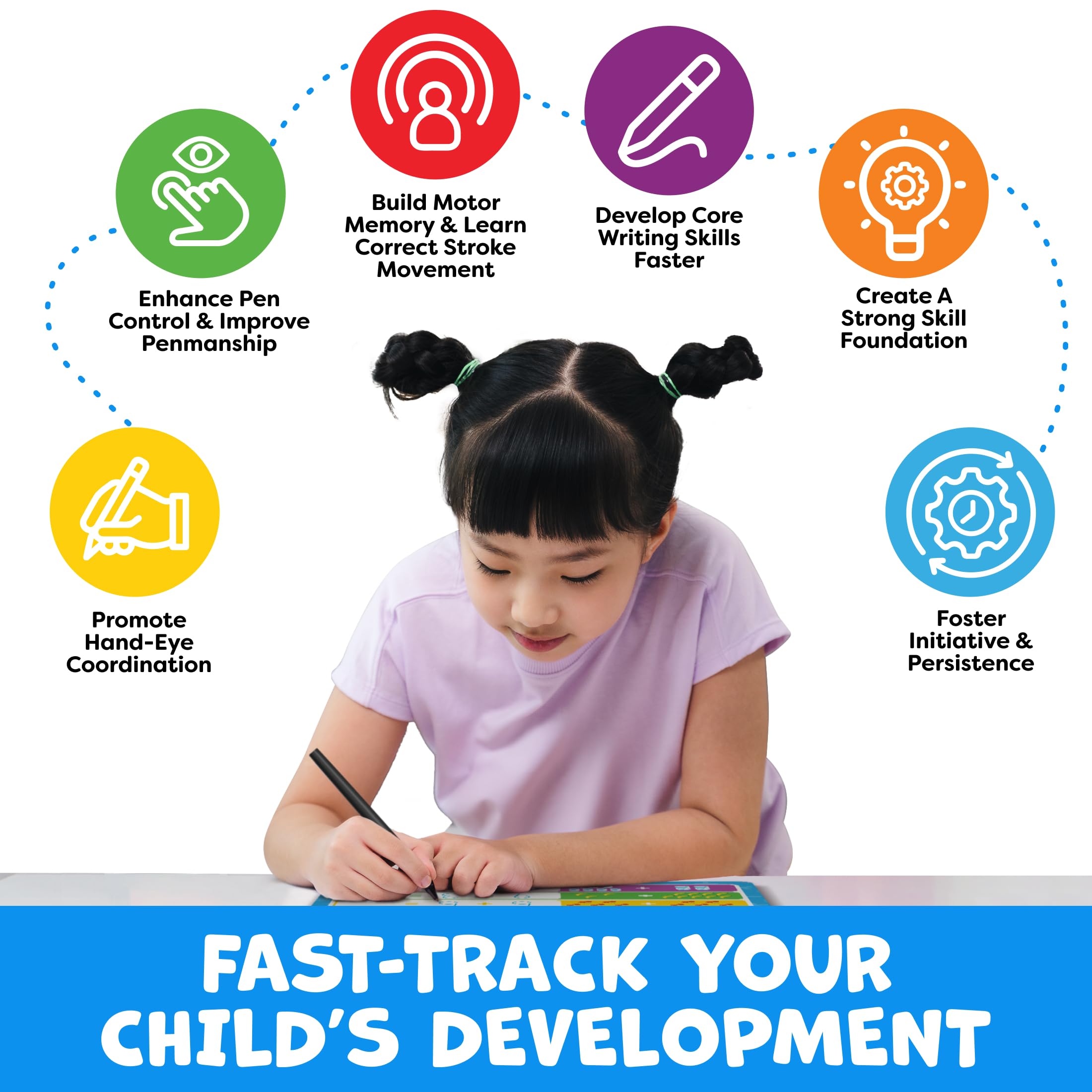 Travel-friendly Montessori-style workbook supports learning on the go