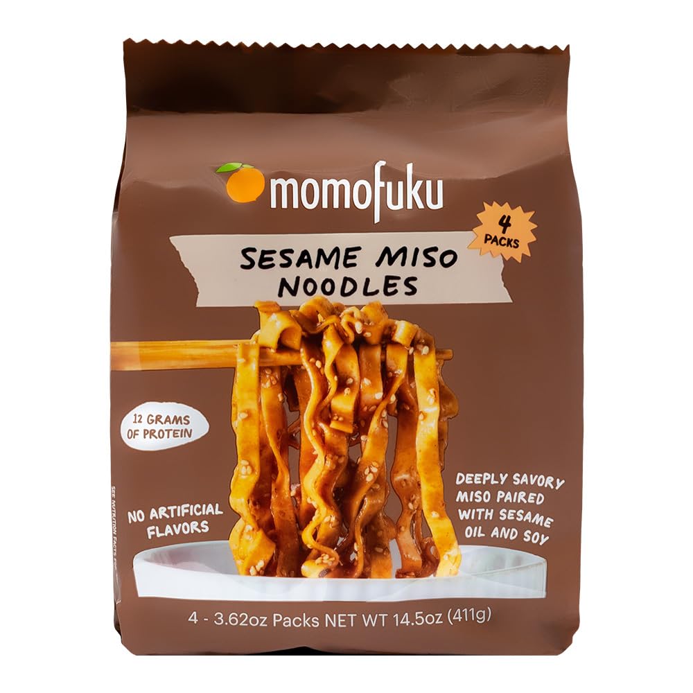 Momofuku Sesame Miso ramen pack front showing quick meal concept