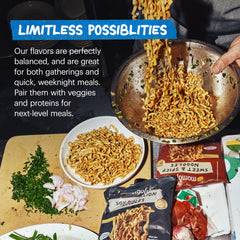 Momofuku ramen nutrition panel noting 12g plant-based protein per serving