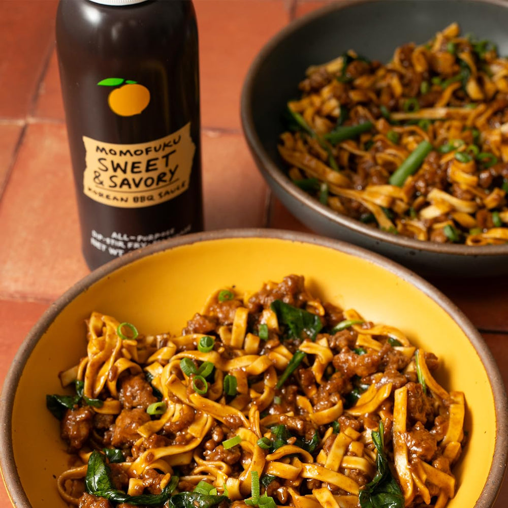 Momofuku sauce pizza-top delivers a tangy, caramelized finish to homemade pies.