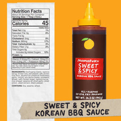 Momofuku sauce being poured for versatile flavor enhancement in a cook's hand.