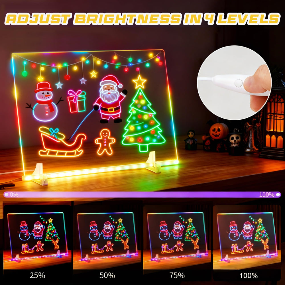 Momozzle LED board supports classroom and home use for learning activities.