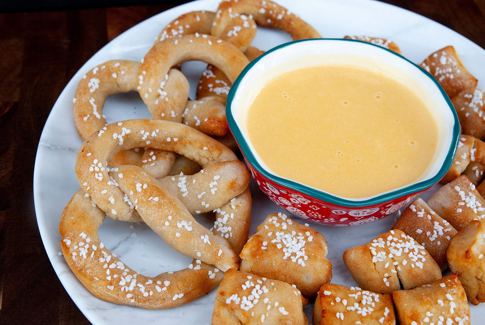 Mom's Place Gluten-Free Pretzel Dough rolling demonstrates shaping for fluffy, chewy pretzels
