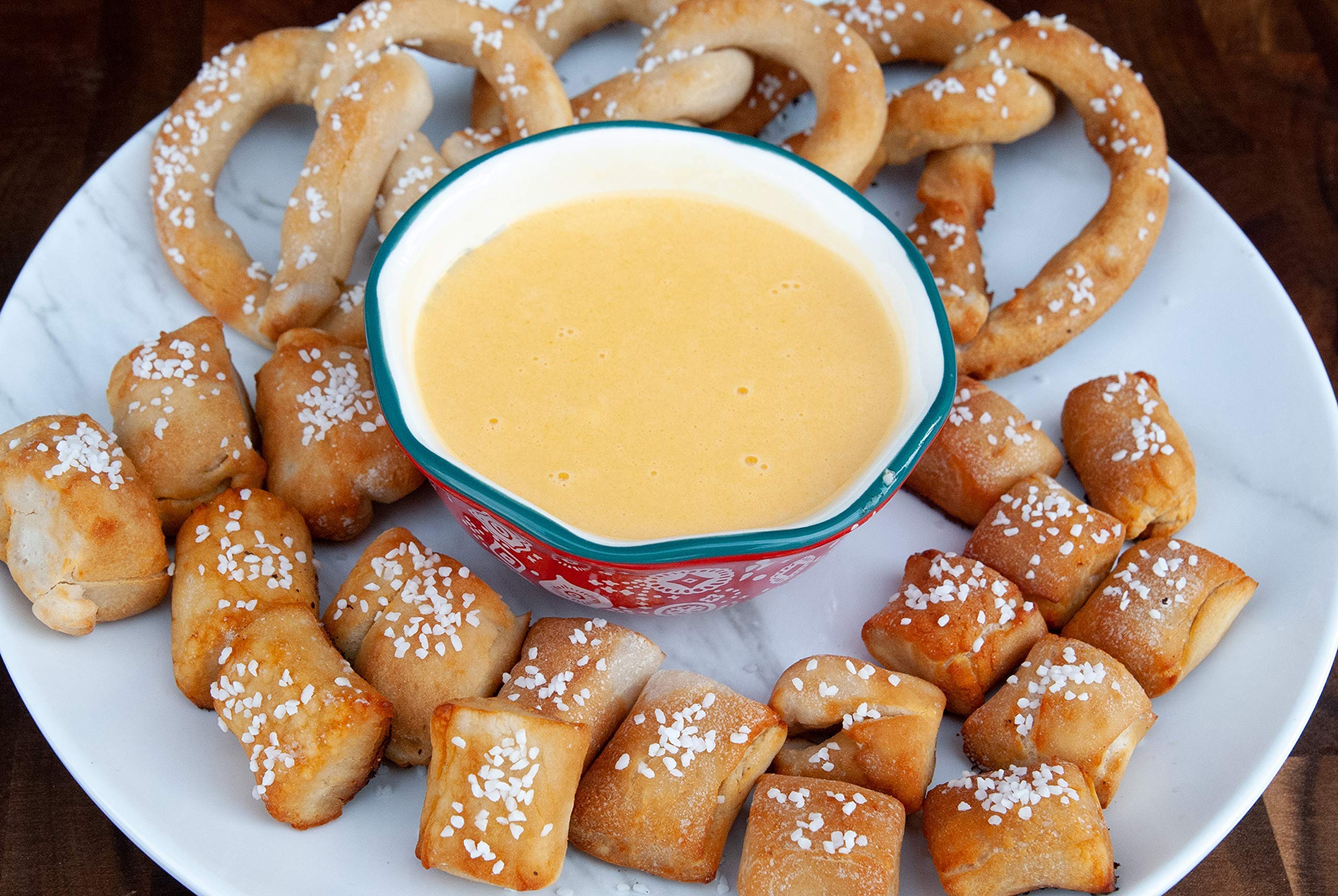 Mom's Place Gluten-Free Soft Pretzels ready to serve as a crowd-pleasing snack