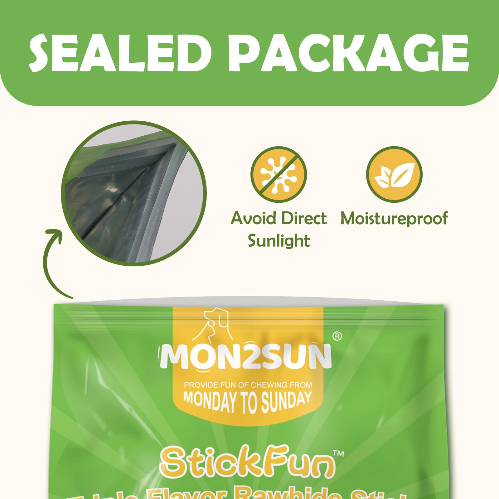 MON2SUN natural meat-wrapped treat highlights quality ingredients
