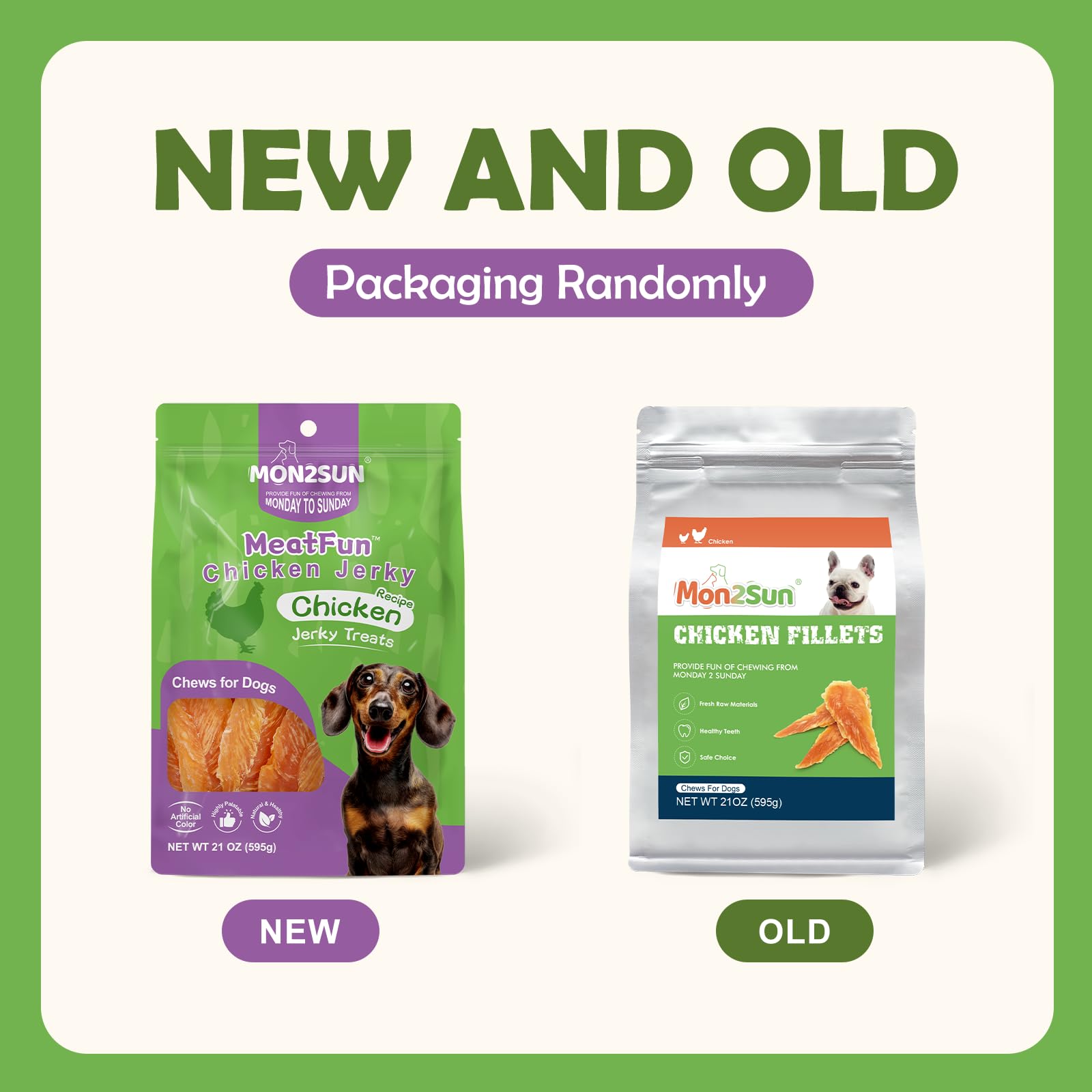 MON2SUN dog treats ready for quick training sessions and daily use.