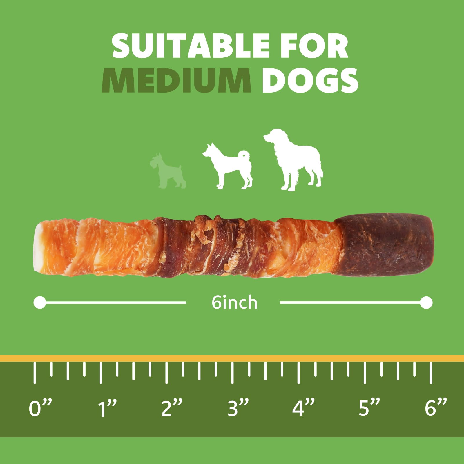 MON2SUN medium dog chewing 6-inch stick