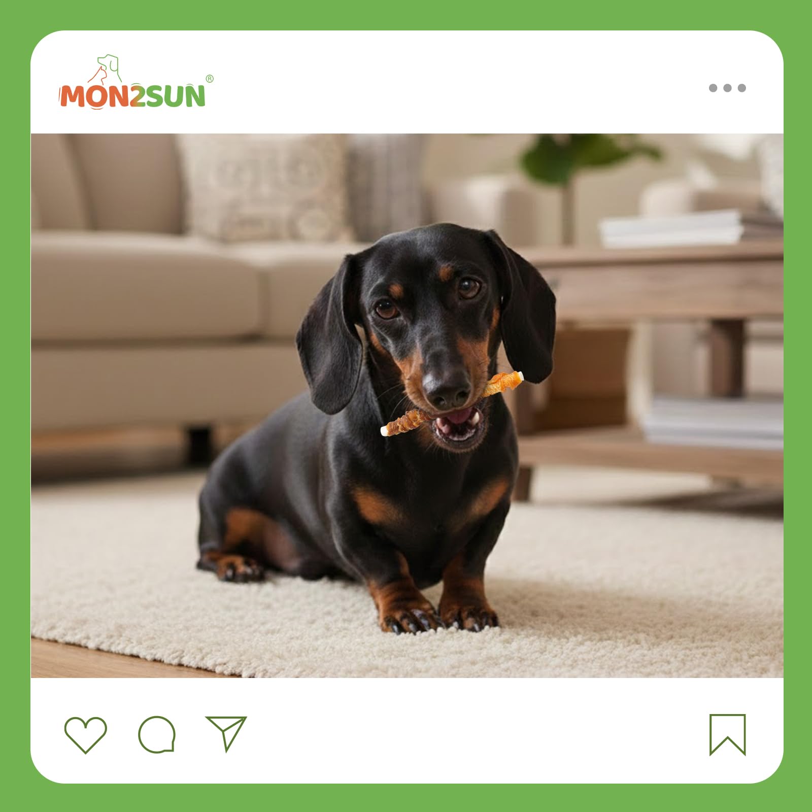 Chewing MON2SUN treats may help freshen breath