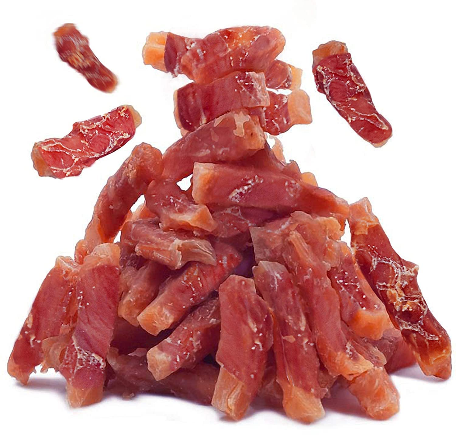 MON2SUN Duck Wrapped Sweet Potato Dog Treats pack with resealable bag for fresh snacking.