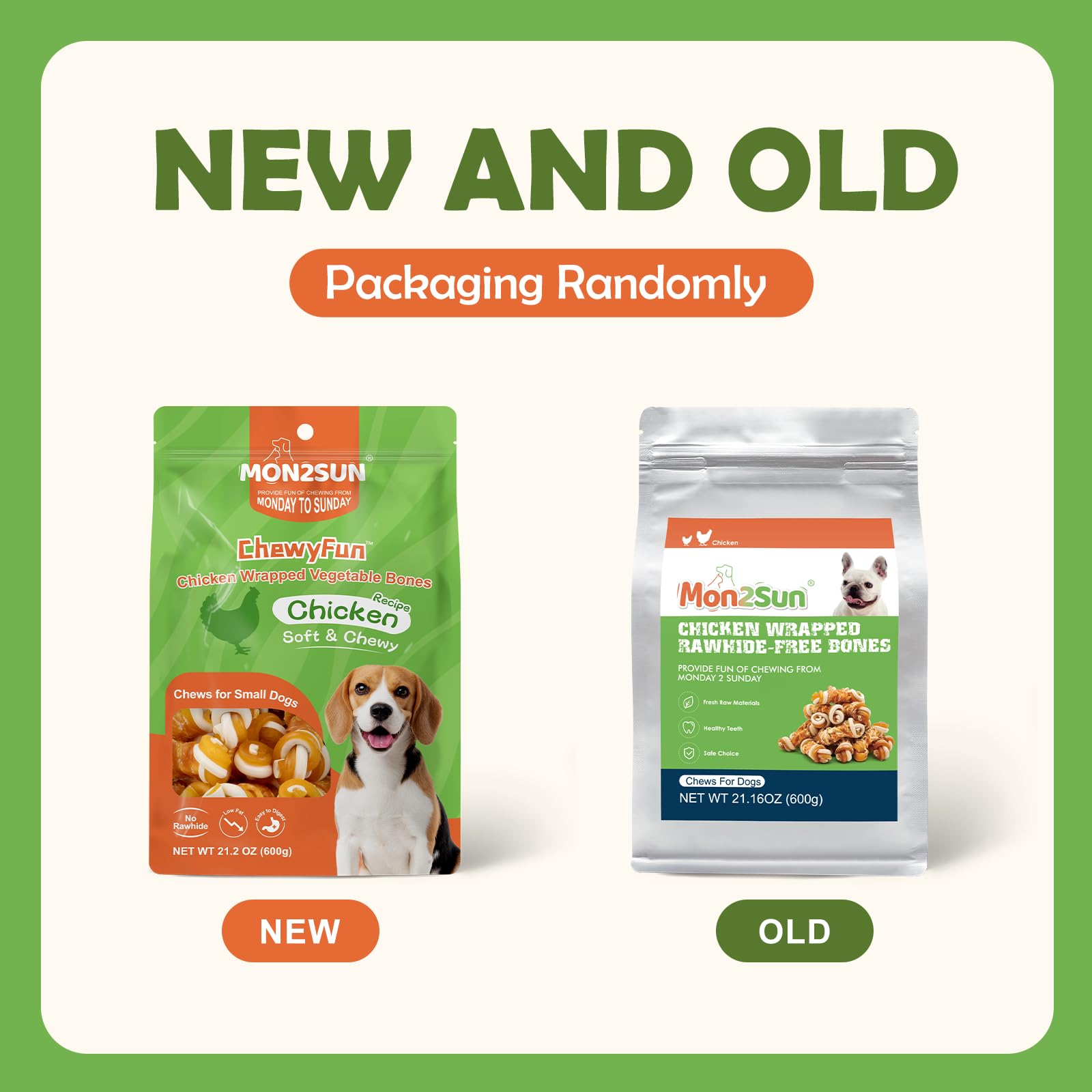 MON2SUN expertise of over 20 years backs these dog chews.