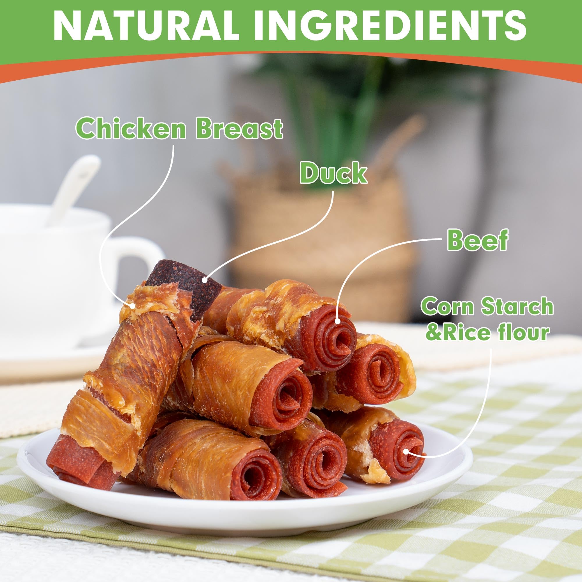 MON2SUN ingredients close-up showing natural protein sources.