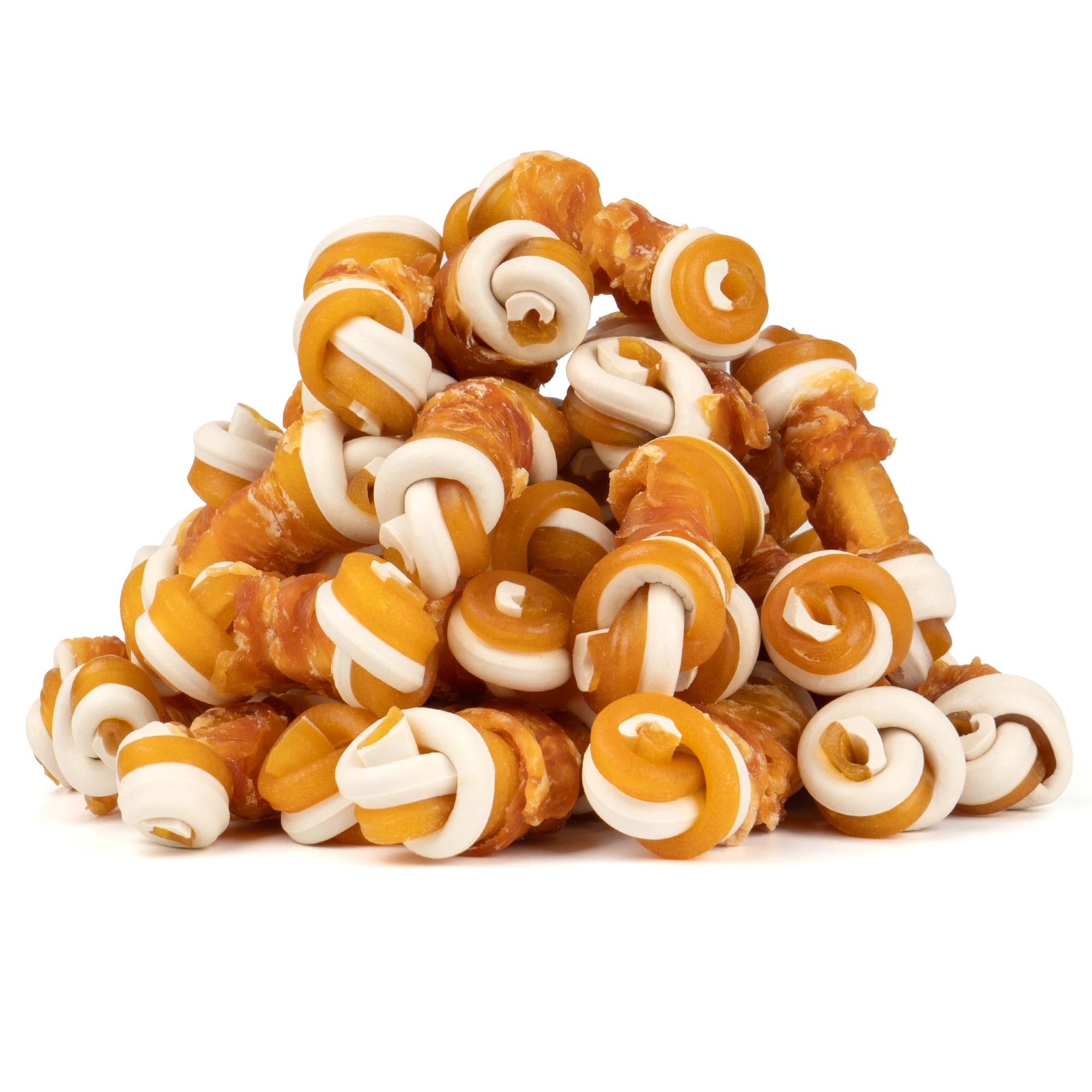 MON2SUN rawhide-free dog treats with mixed vegetables in 2.5-inch chews for small dogs.