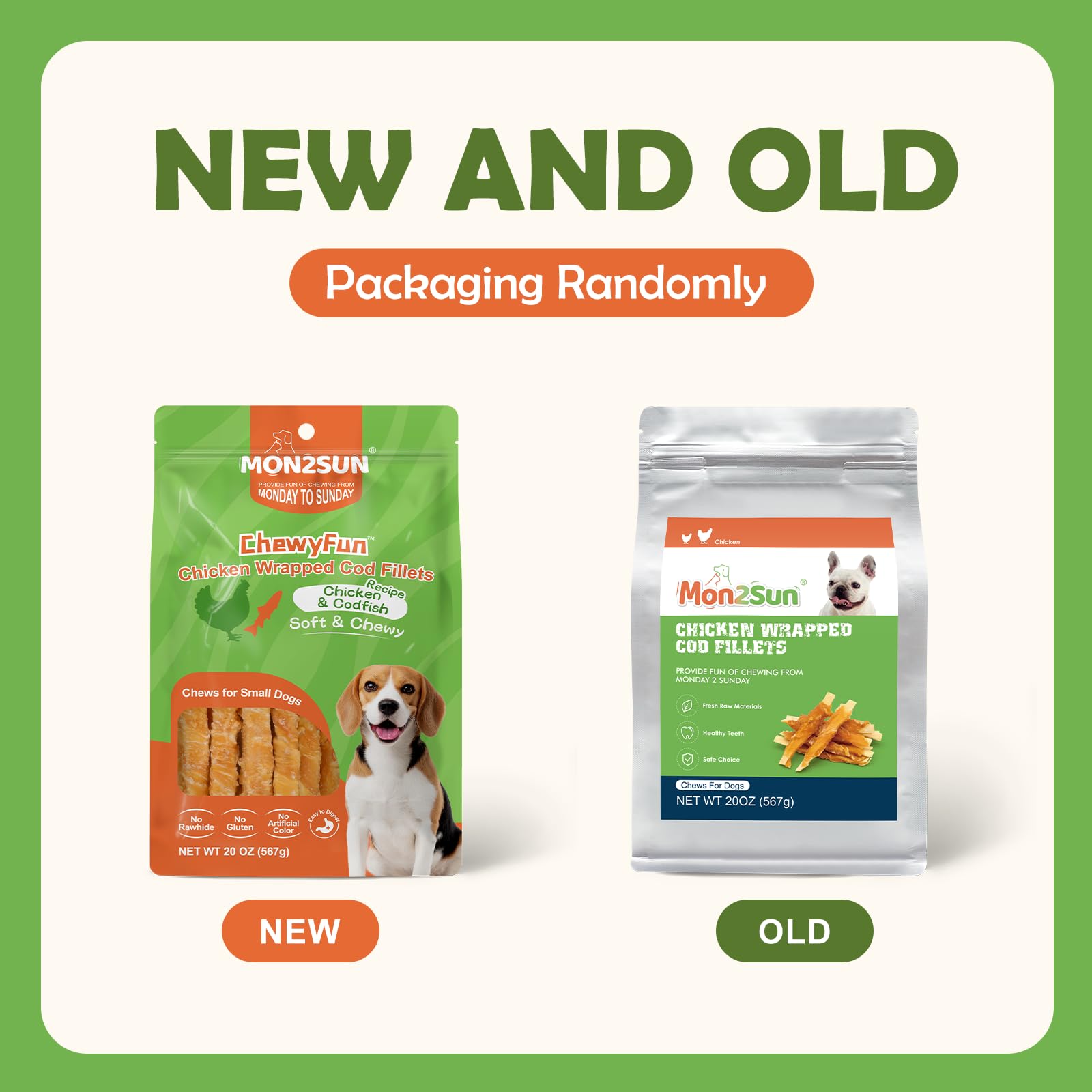 MON2SUN soft texture treats comfortable for small dogs