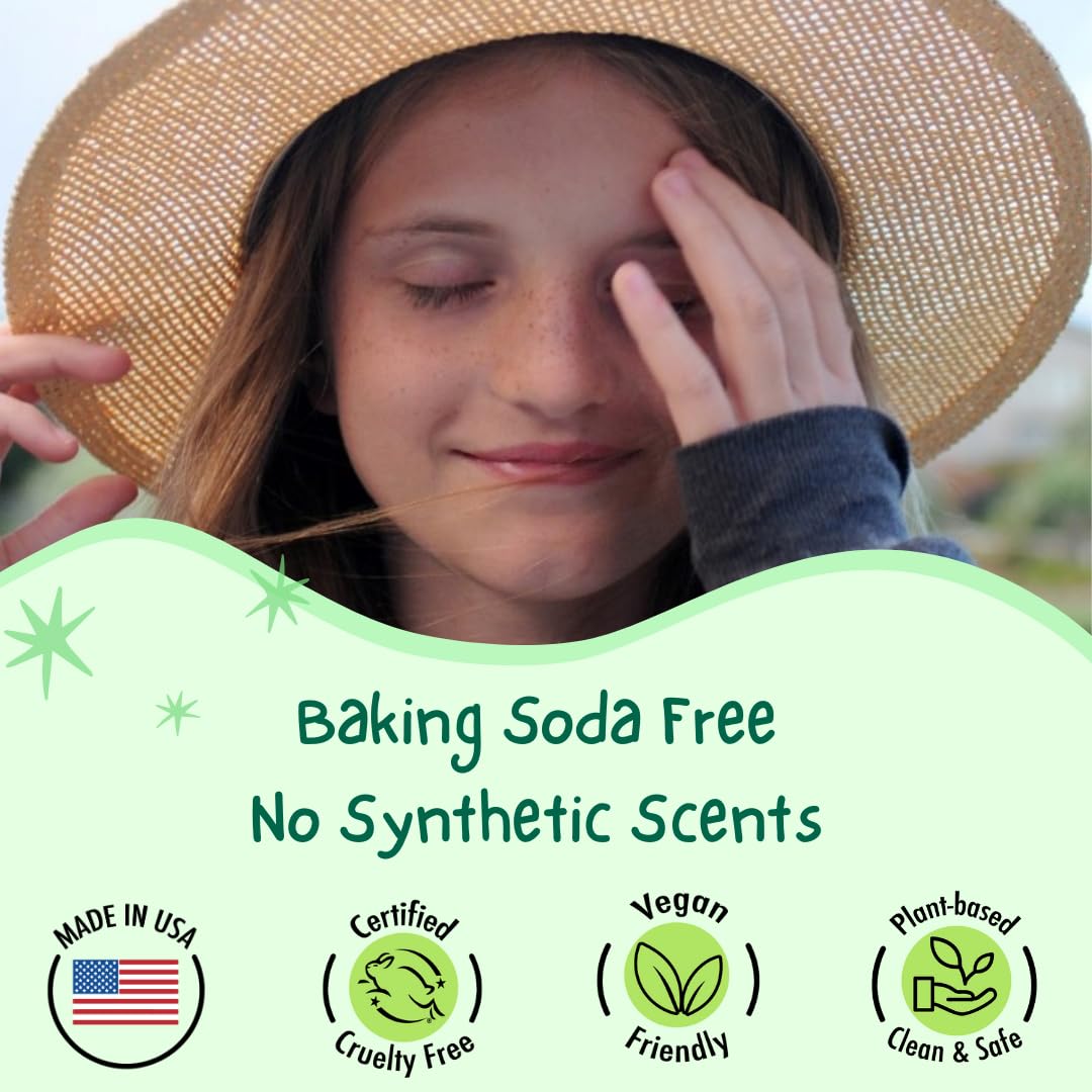 MONA aluminum-free badge emphasizes a gentle skin-safe formula