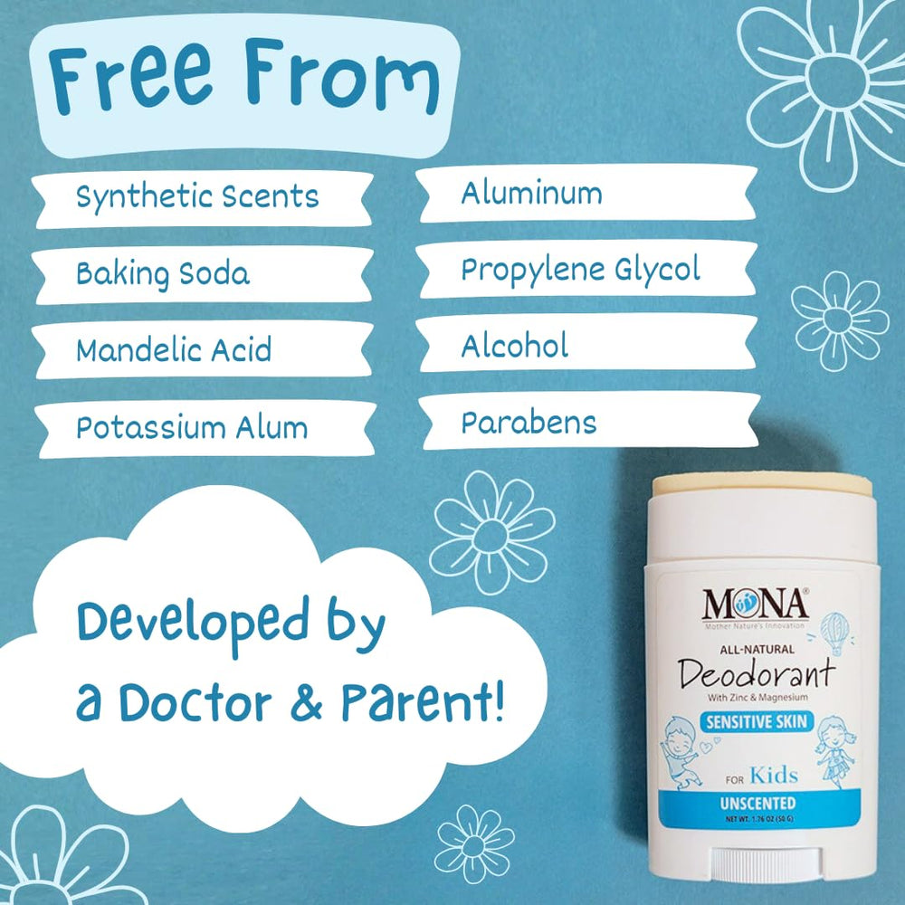 Highlight of magnesium and zinc in Mona Unscented formula