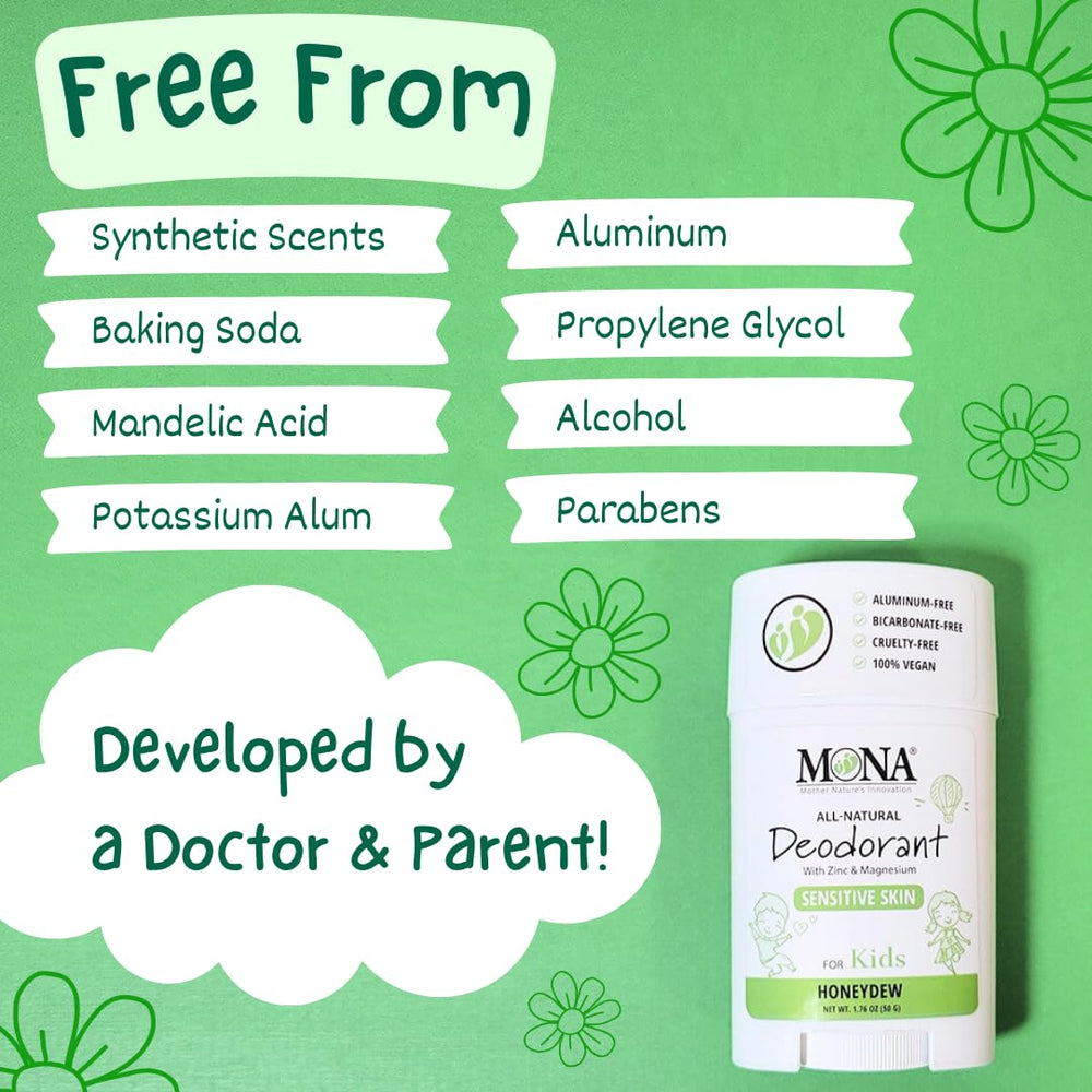 MONA waterless, pH-balanced deodorant for quick, clean application