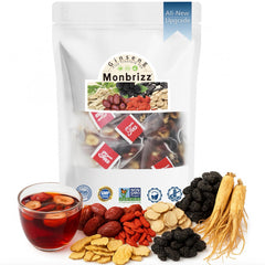 Monbrizz kidney tea formula bottle shown, premium herbal blend for energy support