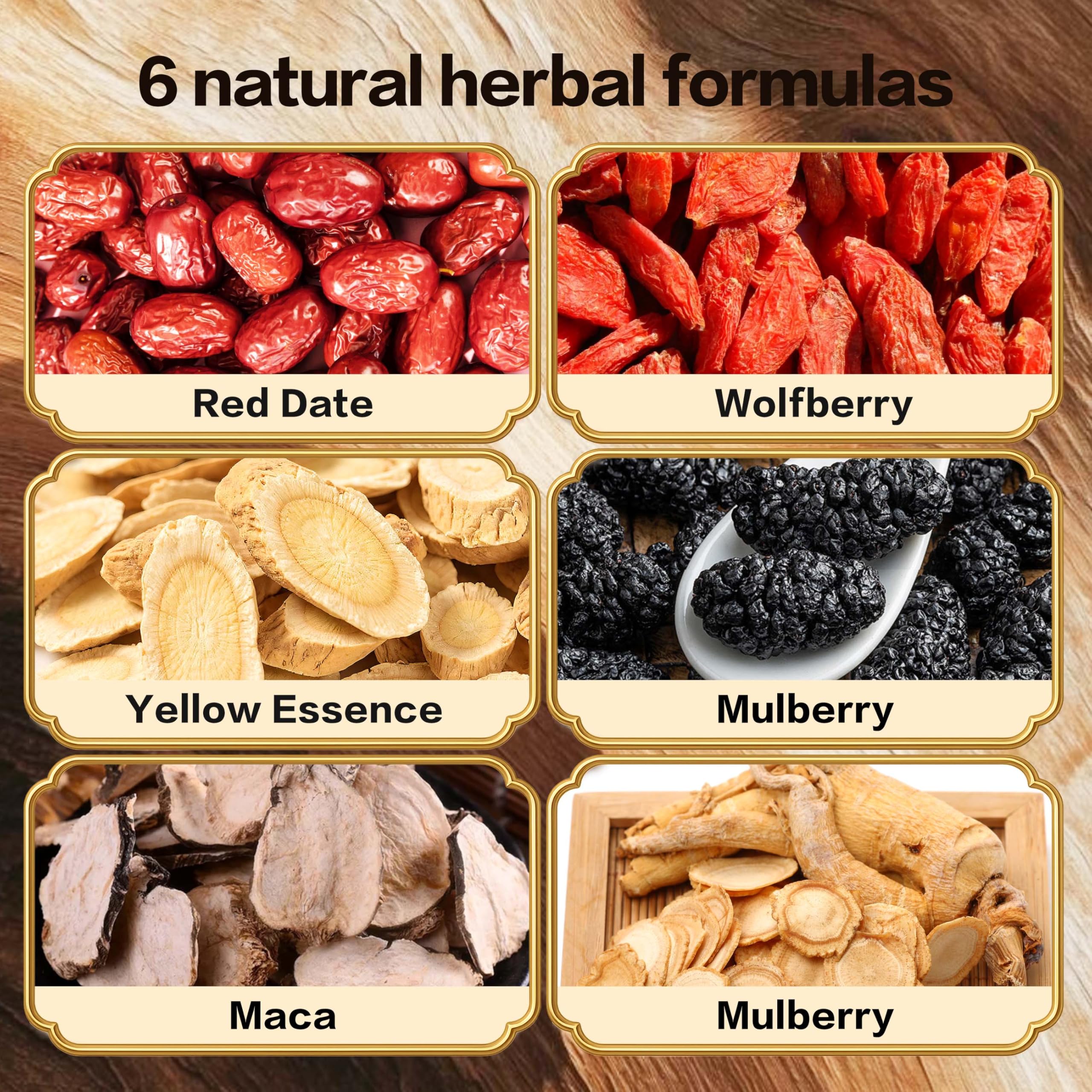 Goji berries and red dates in Monbrizz kidney tea formula