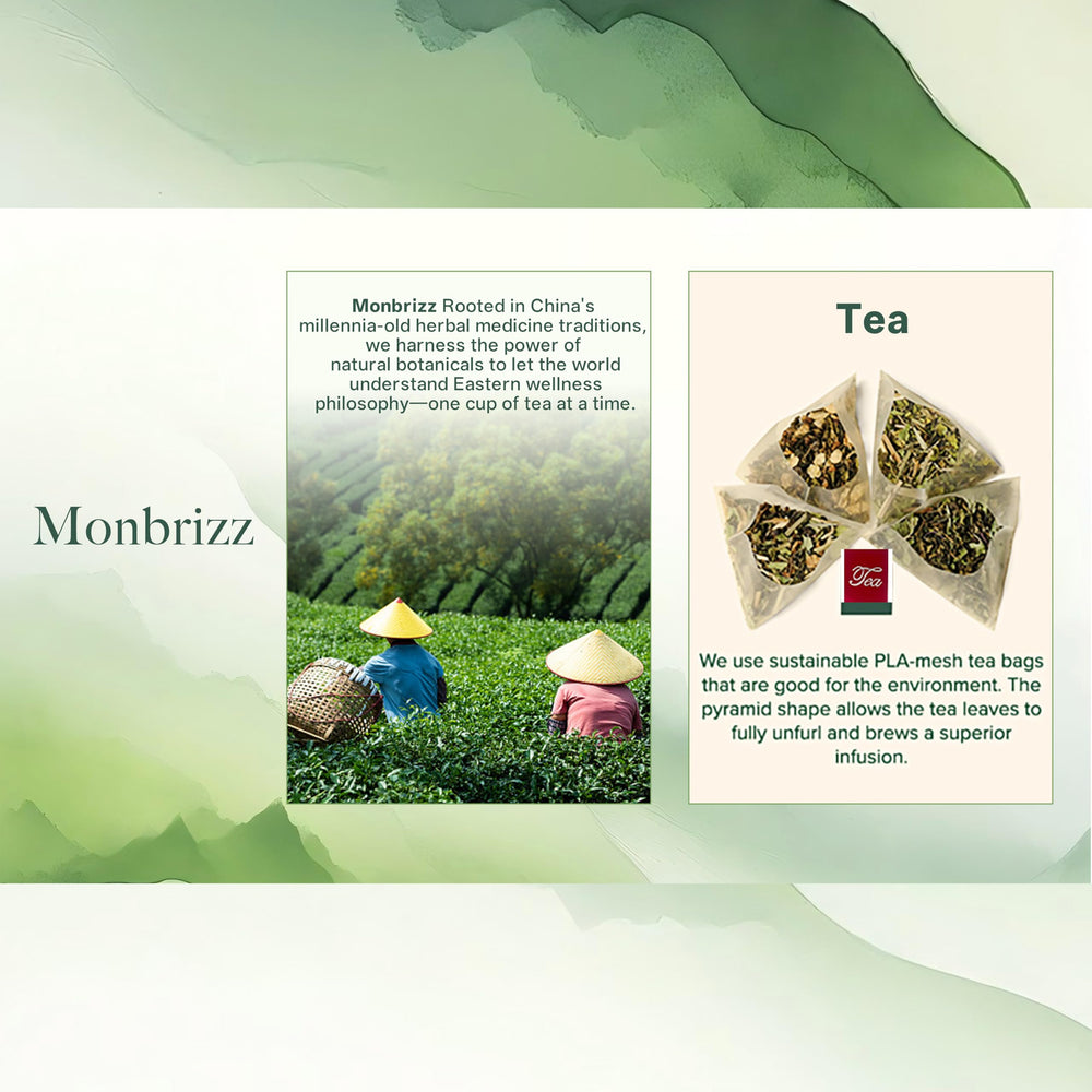 Monbrizz kidney tea formula ready in a mug for daily ritual