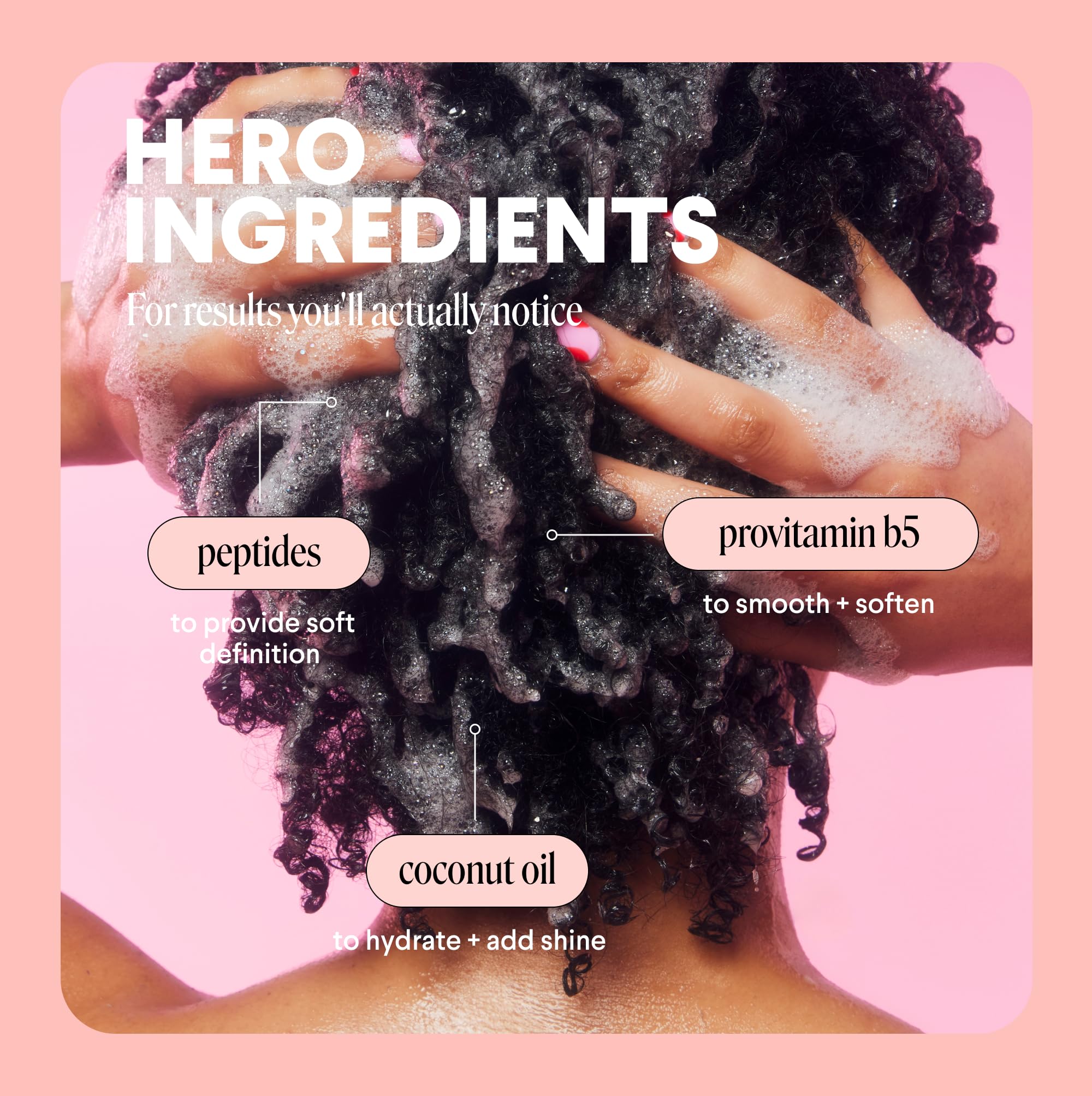 Shea butter emphasis on CURL DEFINE for smooth, frizz-controlled curls