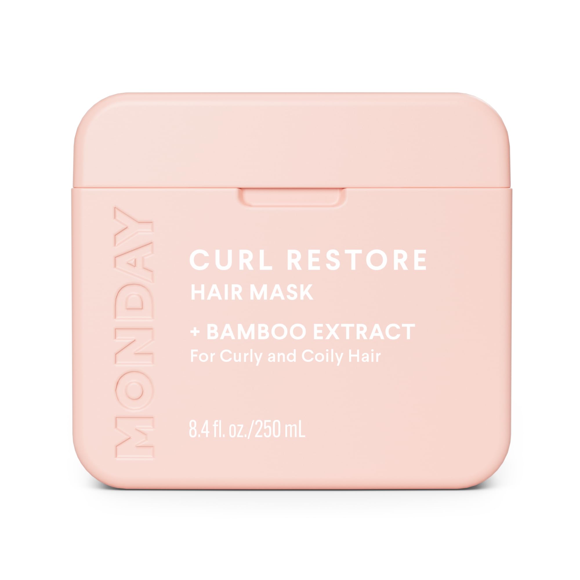 MONDAY Haircare CURL RESTORE mask in jar delivering hydrating curls