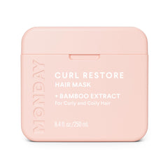 MONDAY Haircare CURL RESTORE mask in jar delivering hydrating curls