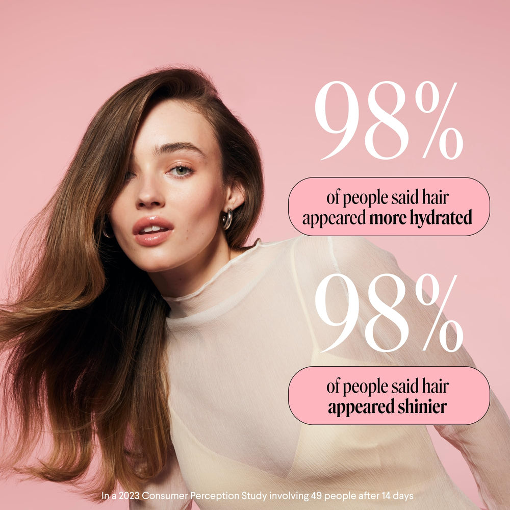 MONDAY Haircare MOISTURE application scene shows simple everyday care