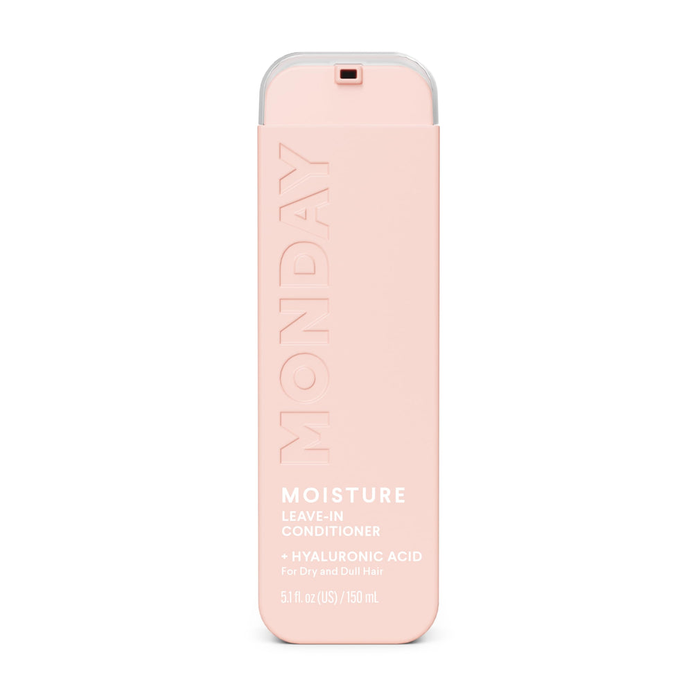 MONDAY Haircare MOISTURE Leave-In Bottle front view highlights hydration benefits