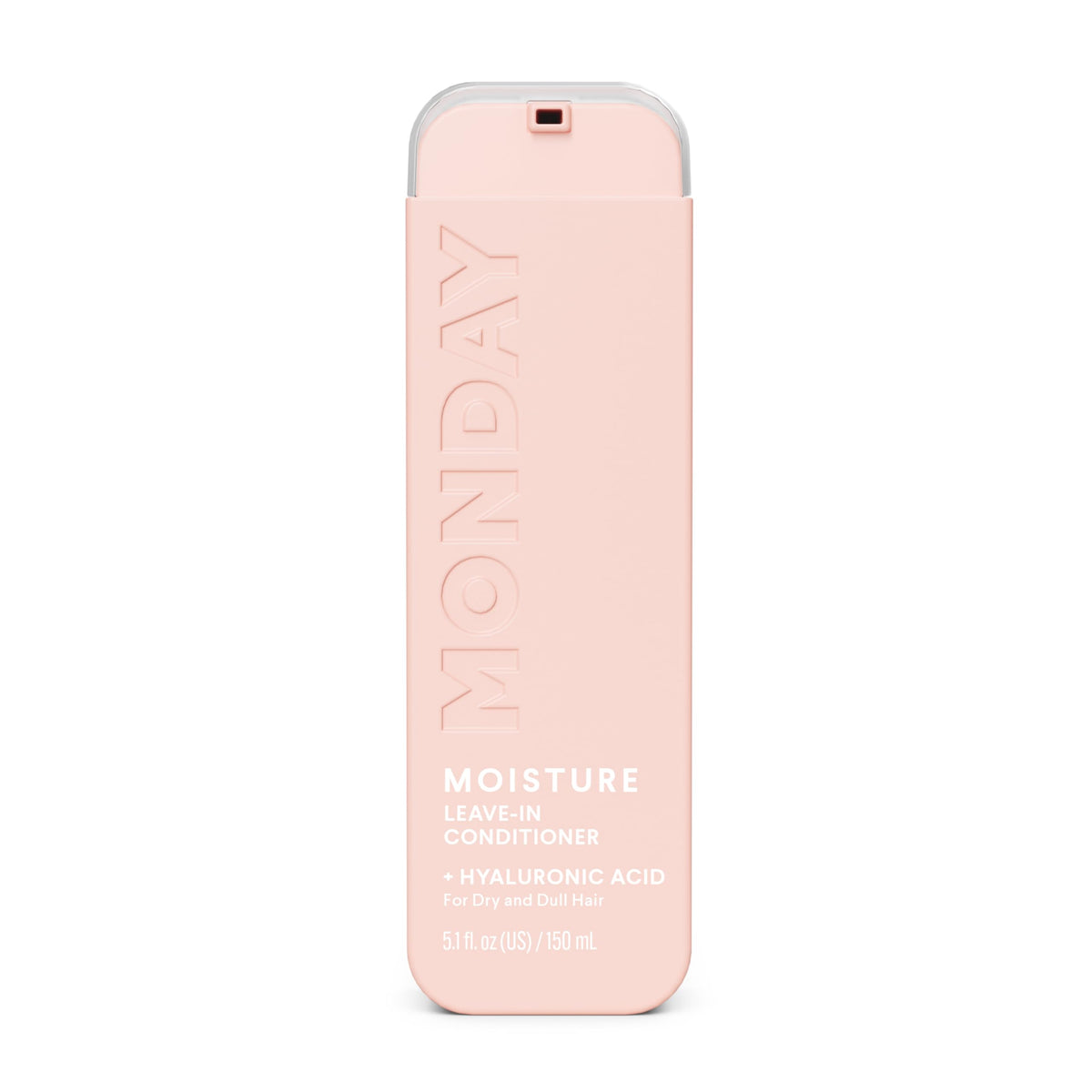 MONDAY Haircare MOISTURE Leave-In Bottle front view highlights hydration benefits