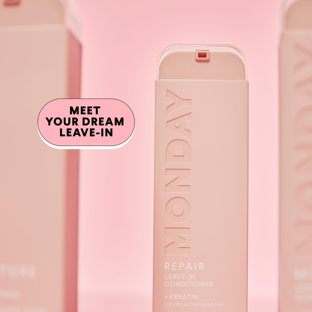 MONDAY Haircare MOISTURE Leave-In recyclable bottle supports eco-friendly packaging