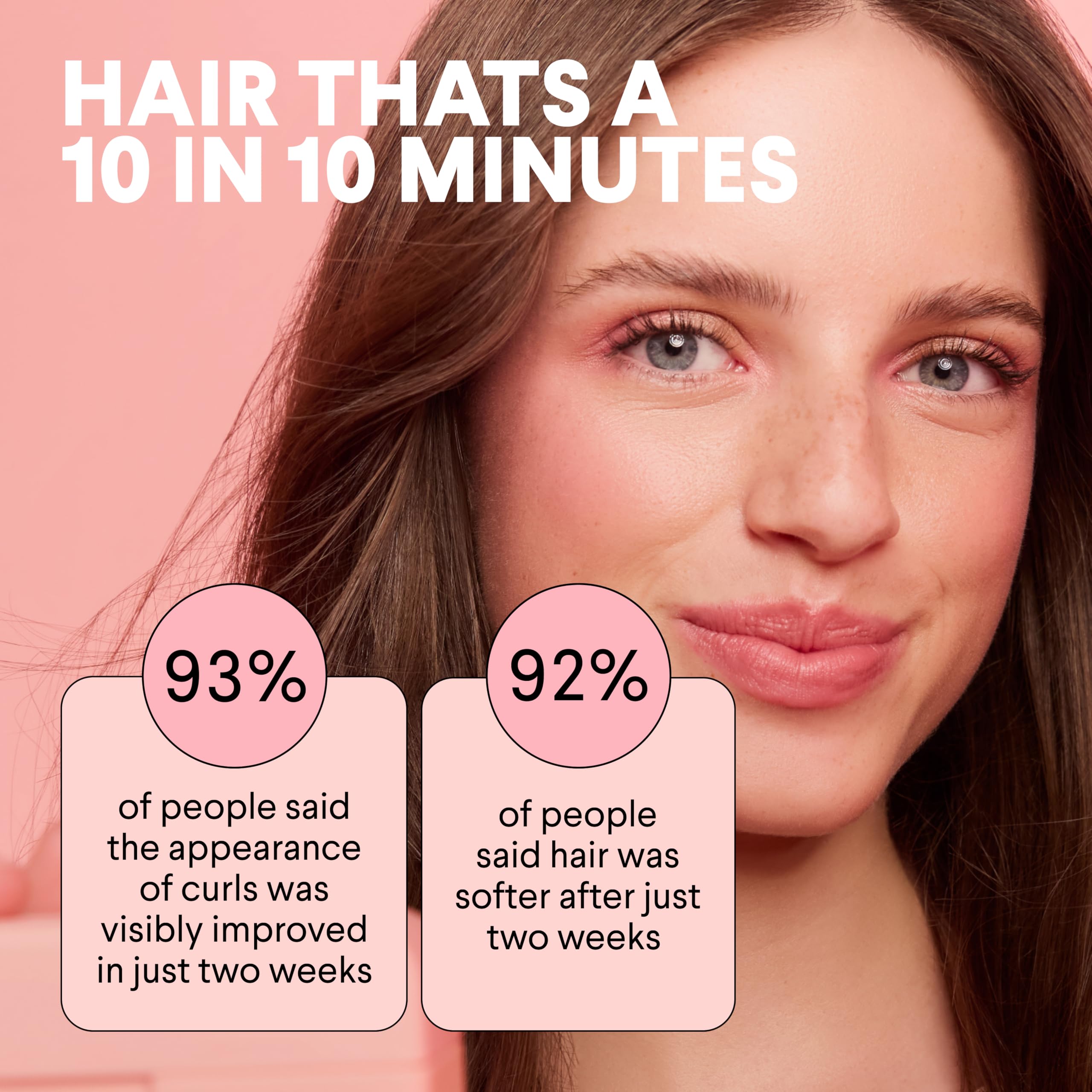 MONDAY Haircare product badge highlights sulfates and parabens-free formula
