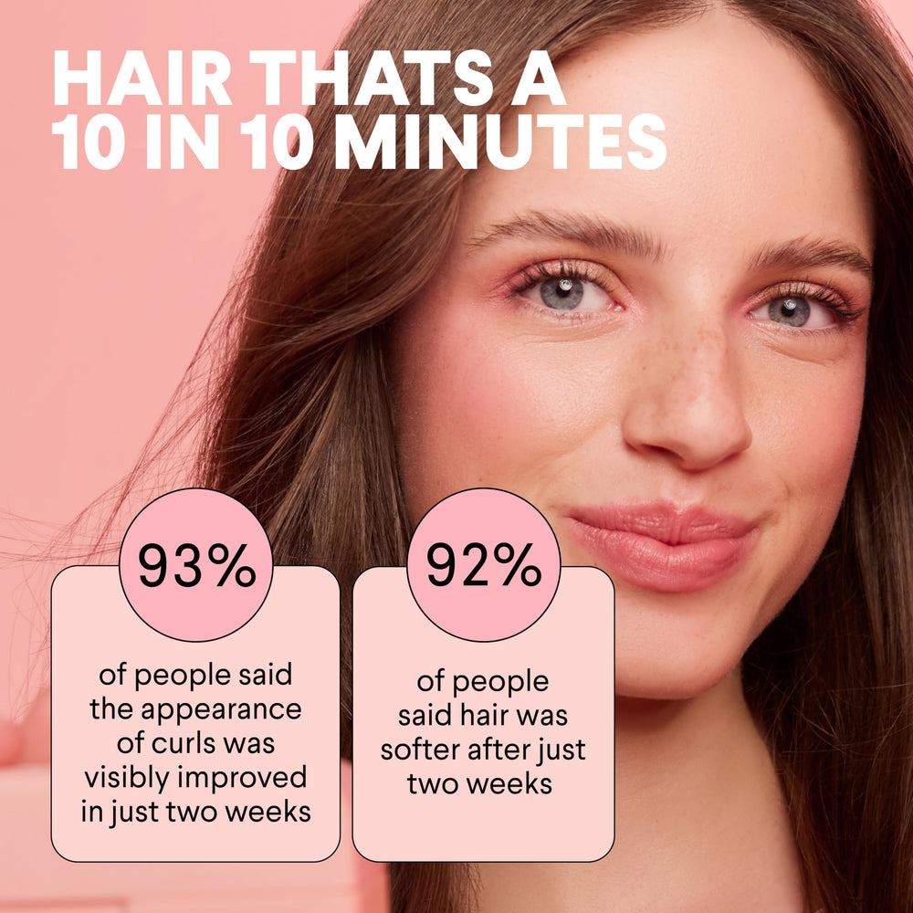 MONDAY Haircare product badge highlights sulfates and parabens-free formula