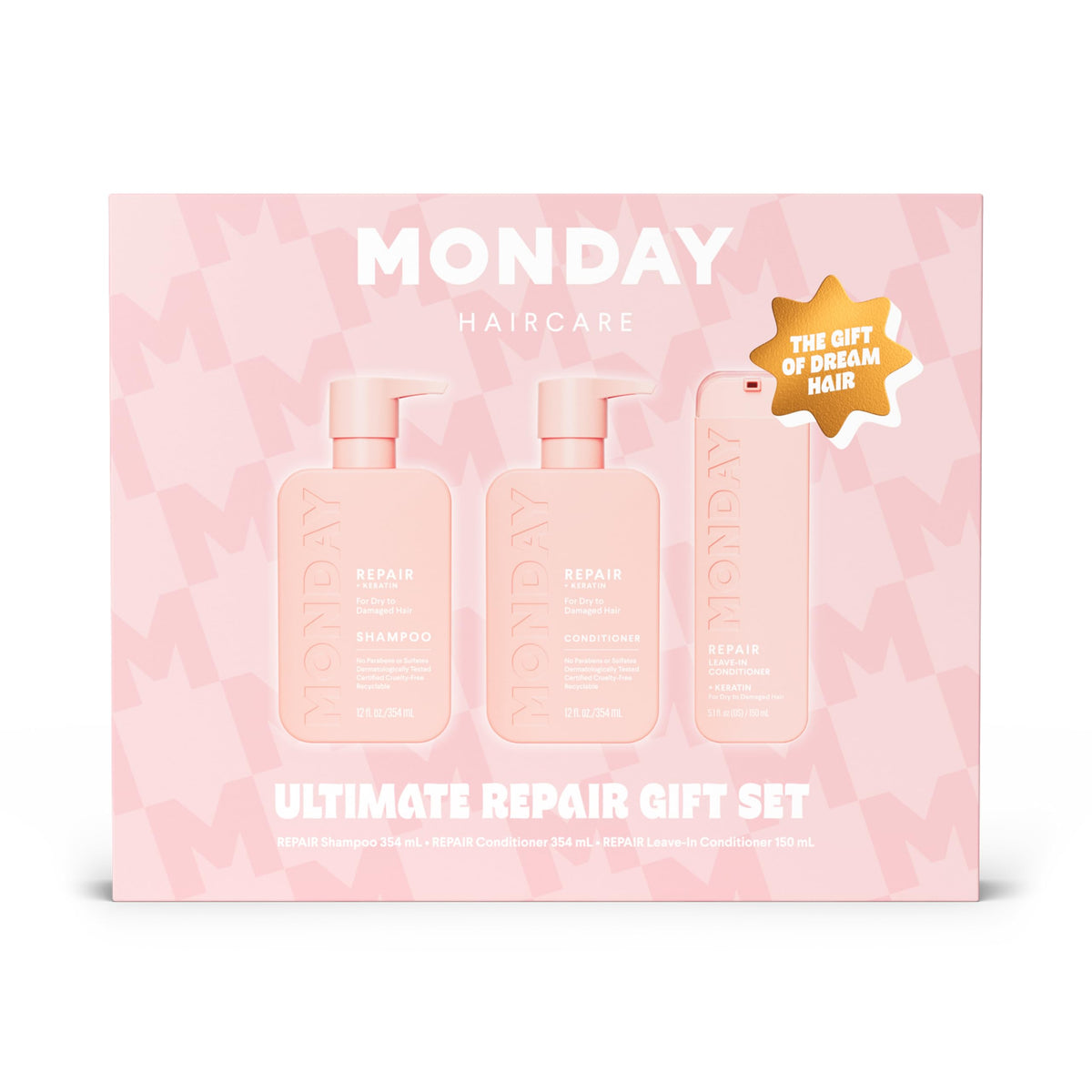 MONDAY Haircare Repair Shampoo bottle for daily nourishment and manageability