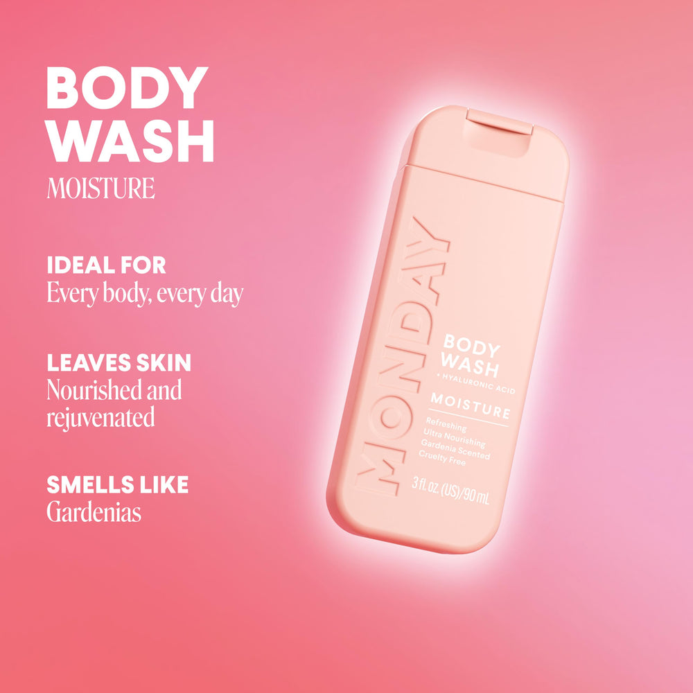 Creamy lather of MONDAY Moisture Body Wash enriched with nourishing oils