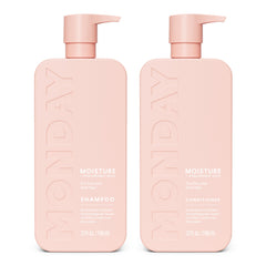 MONDAY Haircare Moisture Shampoo bottle pour shows hydration for dry hair