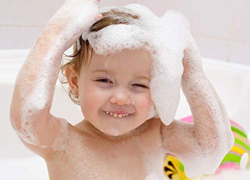 Moneysworth & Best Fun House pliable foam forming colorful shapes during bath.