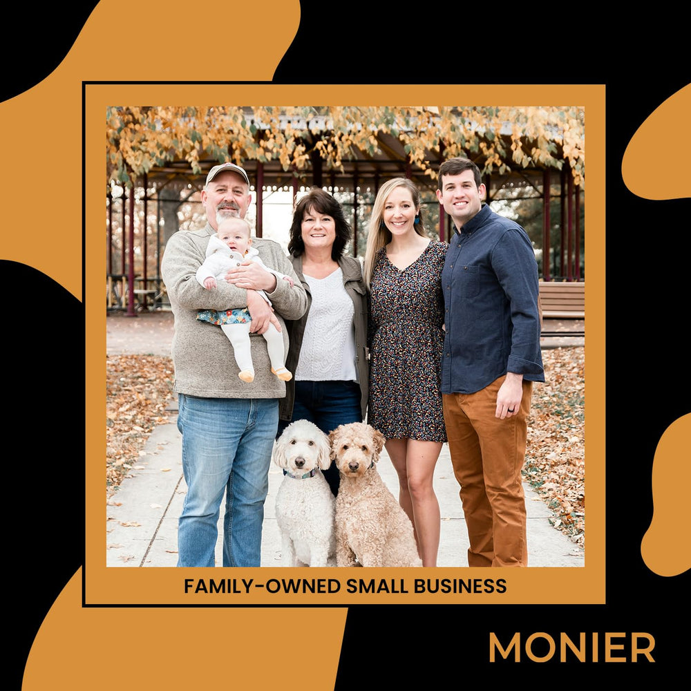 MONIER application shot shows use on face and body