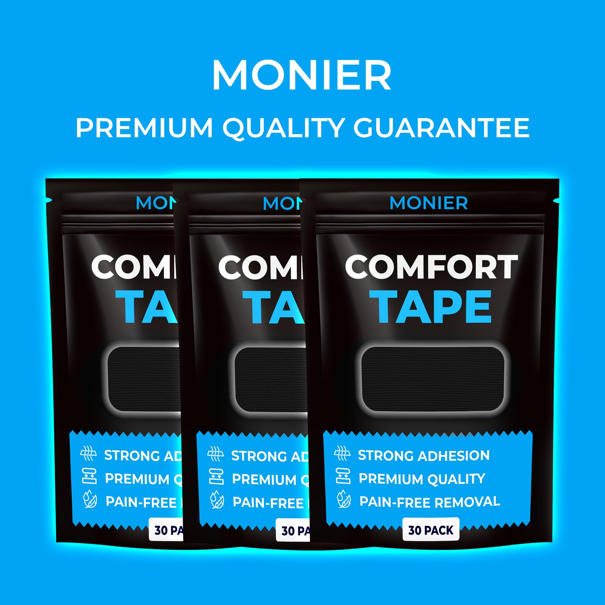 MONIER Comfort Tape latex-free label supports sensitive skin.