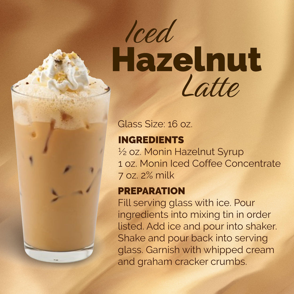 Monin Hazelnut Syrup used in a cocktail for versatile drinks